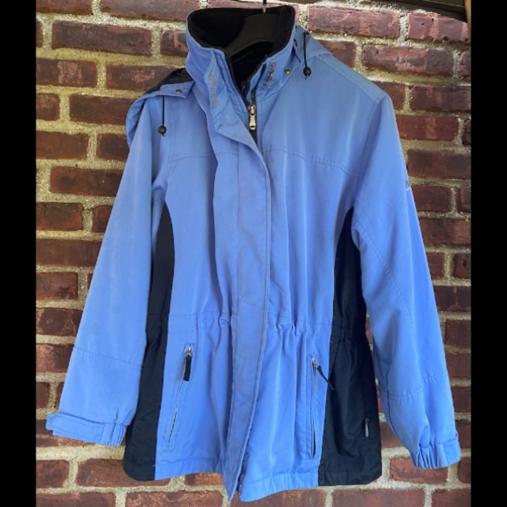 Women’s L Outdoor Wear Pacific Trail Ski Coat Hooded jacket Full Zip pockets